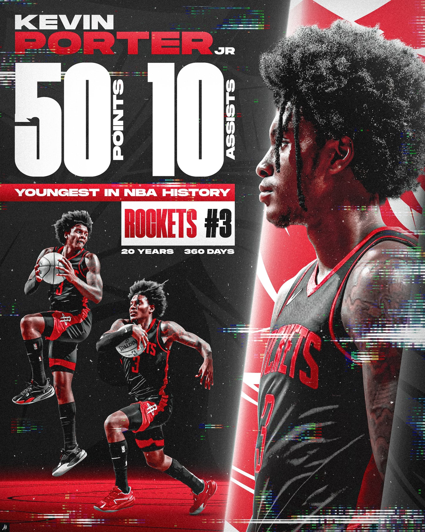 Kevin Porter JR 50 Points Game PSD