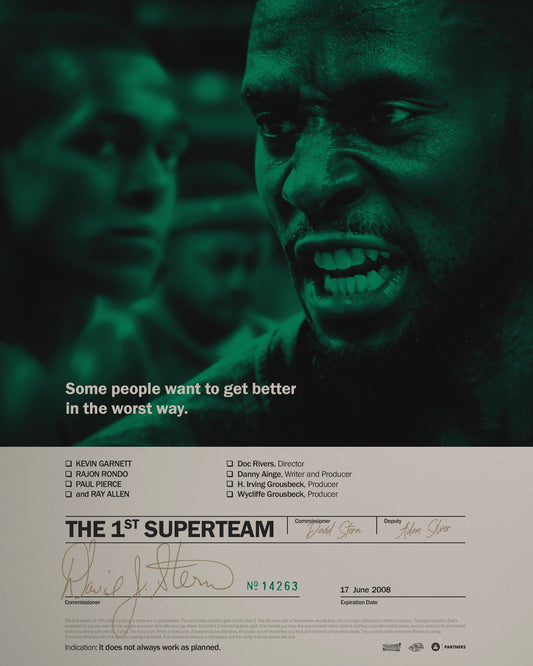 Boston Celtics "The 1st Superteam" Poster Remake PSD