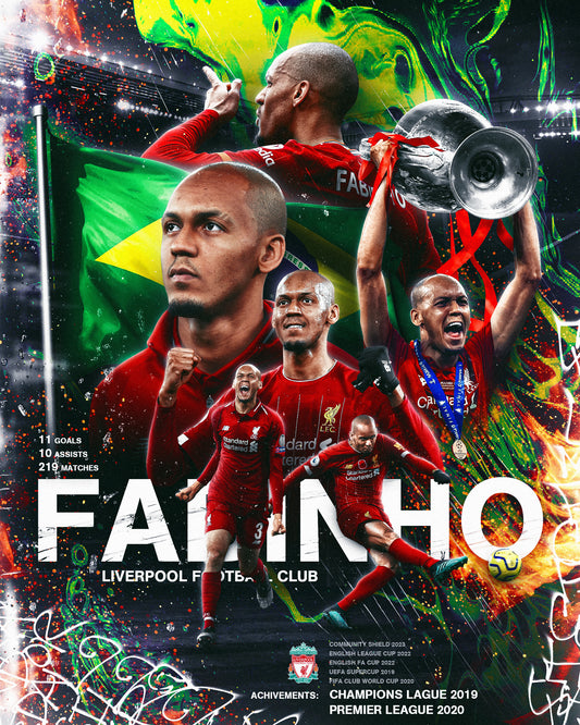 Fabinho LFC Tribute Poster PSD