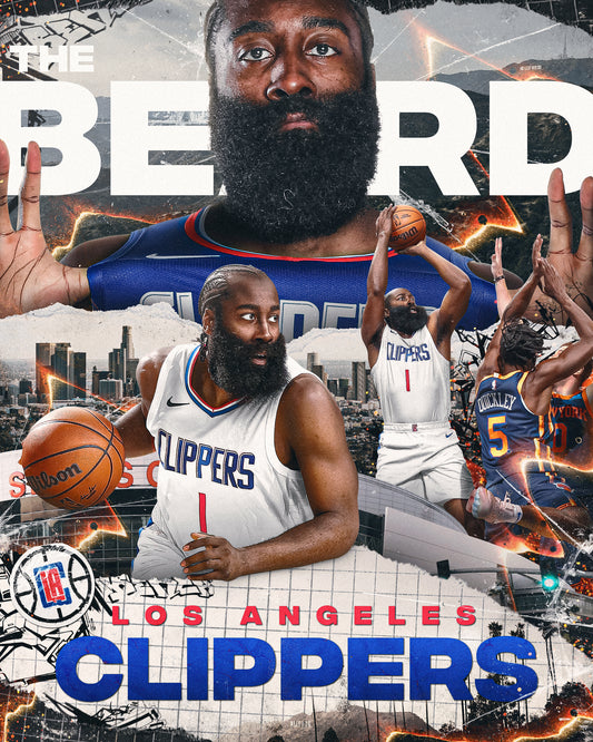 James Harden Los Angeles Clippers PSD