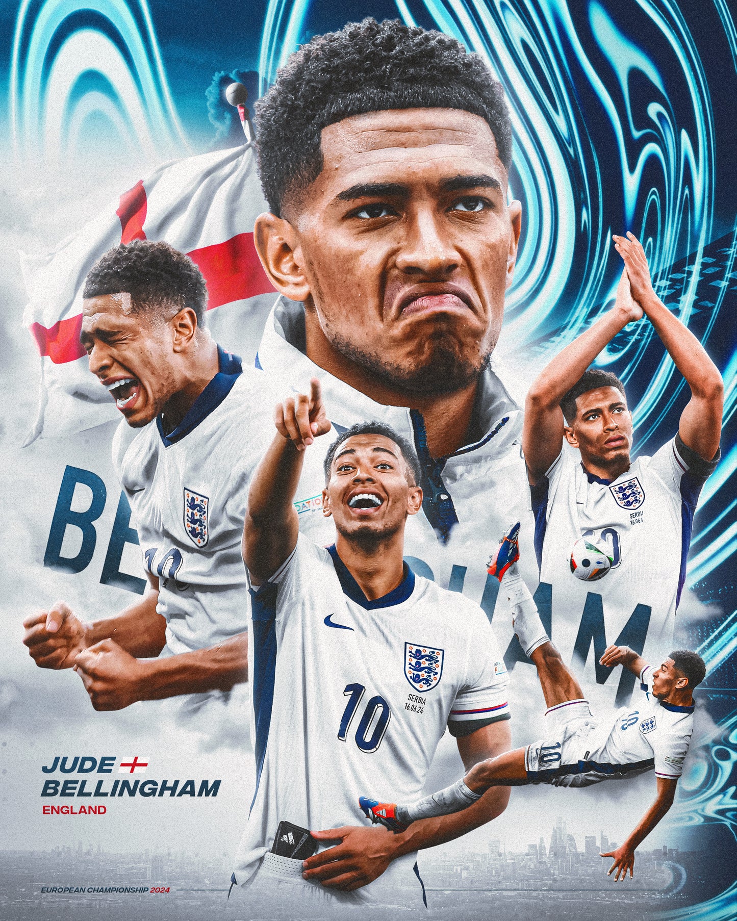 Jude Bellingham England EURO 2024 PSD