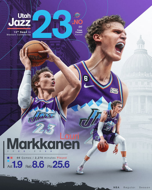 Lauri Markkanen Utah Jazz PSD