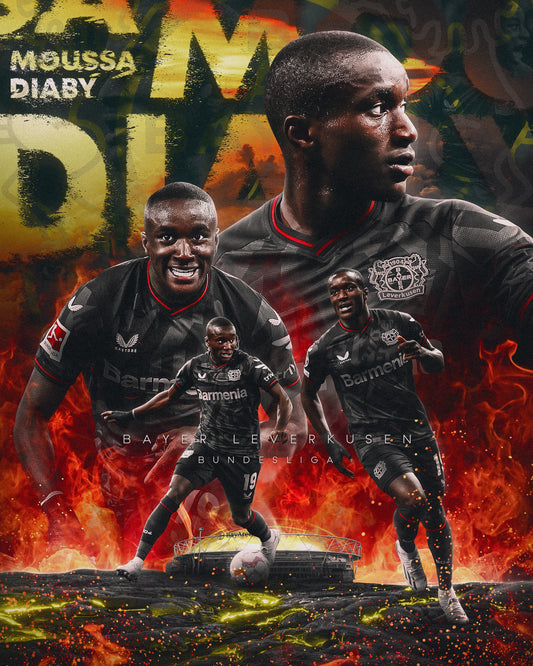 Moussa Diaby Bayer Leverkusen 2022/23 PSD