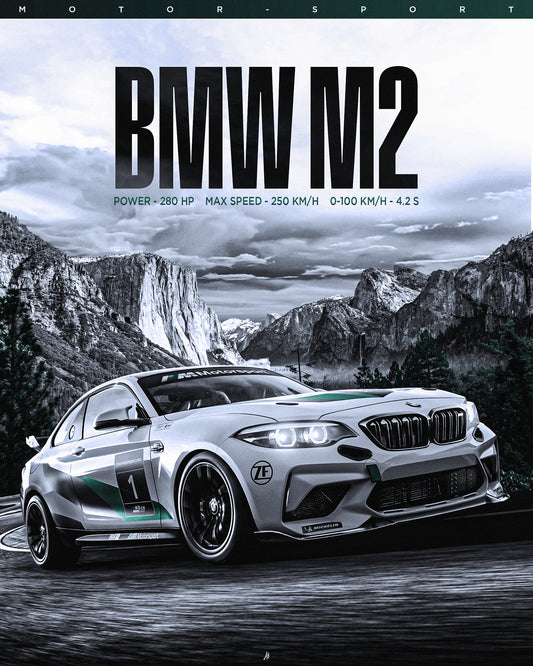 BMW M2 Poster PSD
