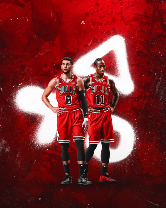 DeMar DeRozan & Zach Lavine Chicago Bulls PSD