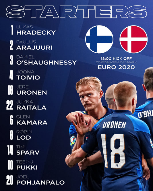 Finland Starting XI Euro 2020 PSD
