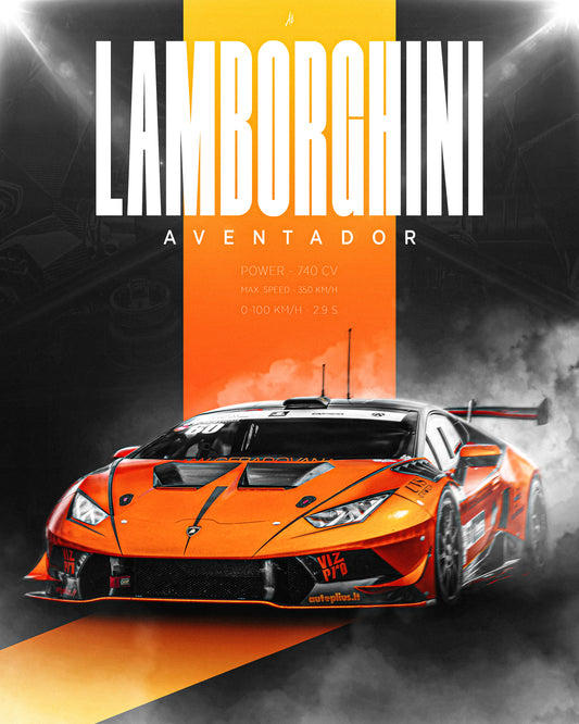 Lamborghini Poster PSD