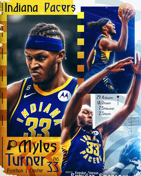 Myles Turner Indiana Pacers 2022/23 PSD