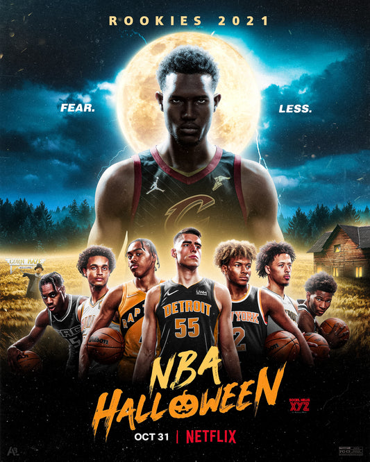 NBA 2021 Rookies Poster Remake PSD