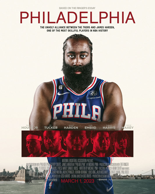 Philadelphia 76ers Poster Remake PSD